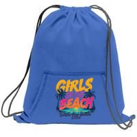 Siesta Key Beach Trip 2024 Gift Sweatshirt Cinch Pack Bag