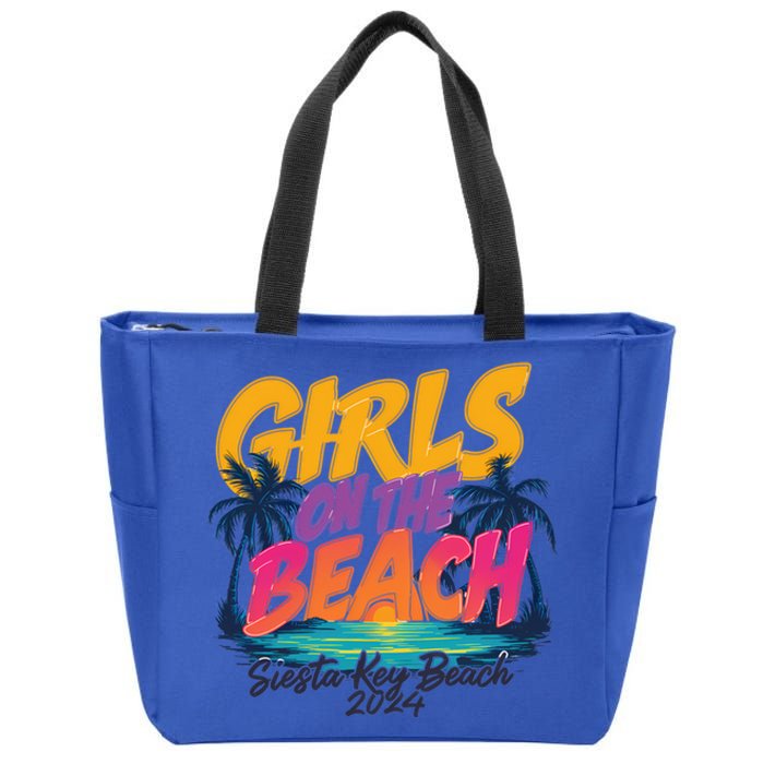 Siesta Key Beach Trip 2024 Gift Zip Tote Bag