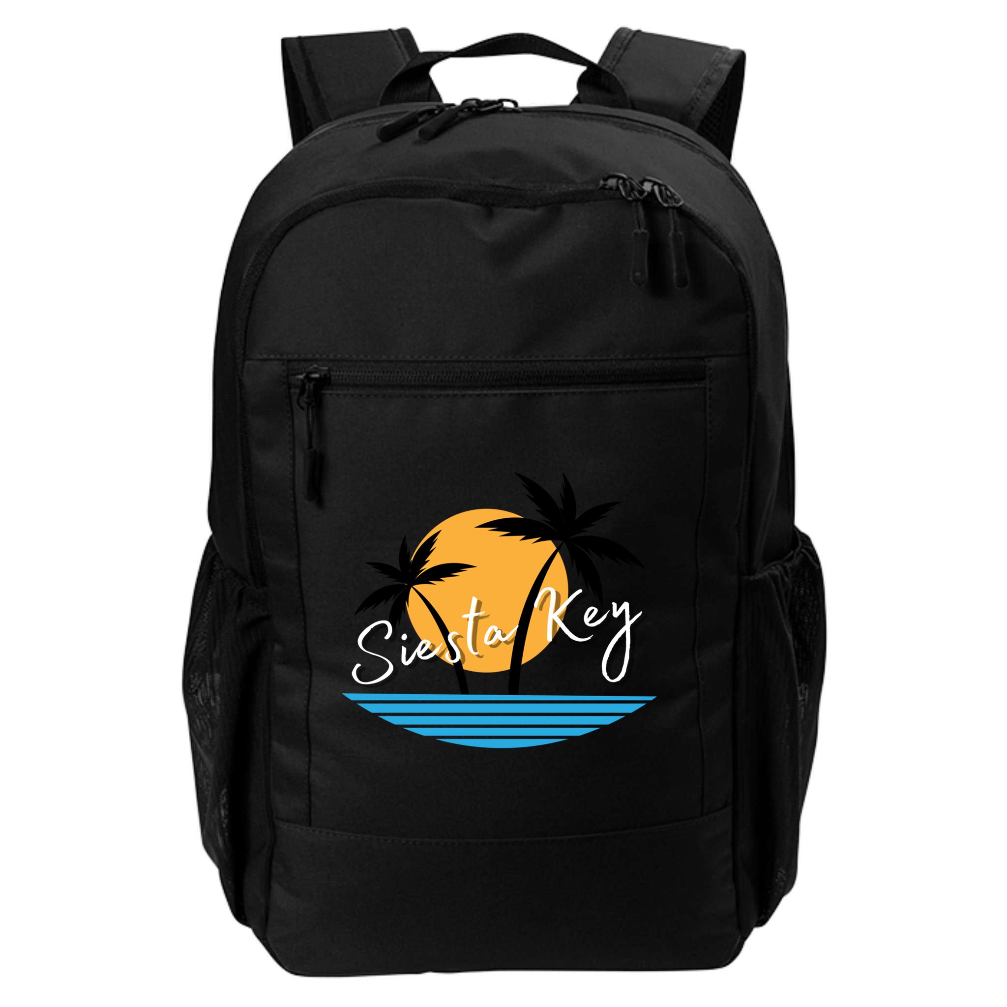 Siesta Key Beach Palm Tree Vacation Trip Matching Group Gift Backpack