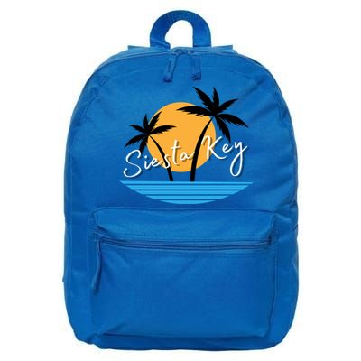 Siesta Key Beach Palm Tree Vacation Trip Matching Group Gift 16 in Basic Backpack