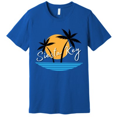 Siesta Key Beach Palm Tree Vacation Trip Matching Group Gift Premium T-Shirt