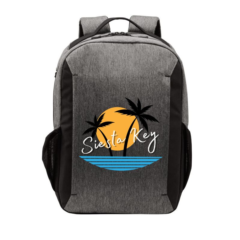 Siesta Key Beach Palm Tree Vacation Trip Matching Group Gift Vector Backpack