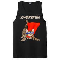 Supurr Kitten Cute Super Hero Cat PosiCharge Competitor Tank