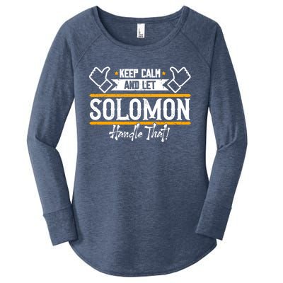 Solomon Keep Calm And Let Solomon Handle That Meaningful Gift Women's Perfect Tri Tunic Long Sleeve Shirt