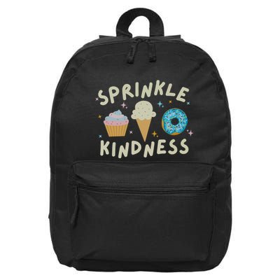 Sprinkle Kindness Cupcake Ice Cream Donut 16 in Basic Backpack