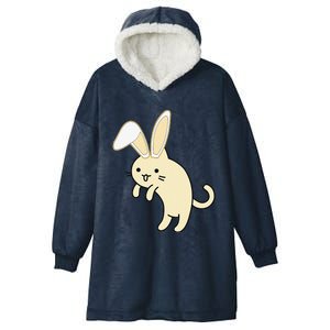 Sneaky Kitty Cartoon Easter Bunny Hooded Wearable Blanket