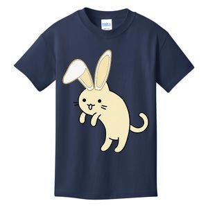 Sneaky Kitty Cartoon Easter Bunny Kids T-Shirt