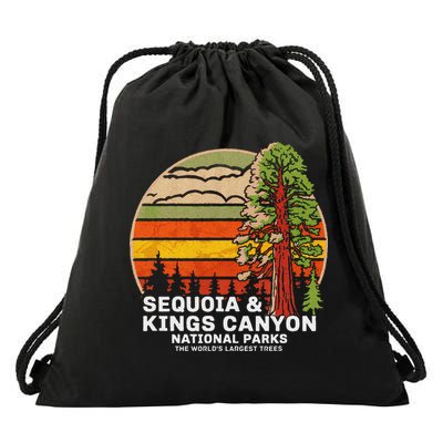 Sequoia Kings Canyon National Parks Drawstring Bag
