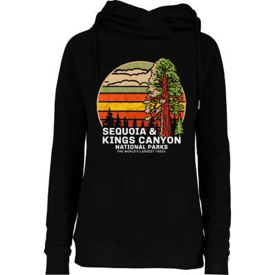 Sequoia Kings Canyon National Parks Womens Funnel Neck Pullover Hood