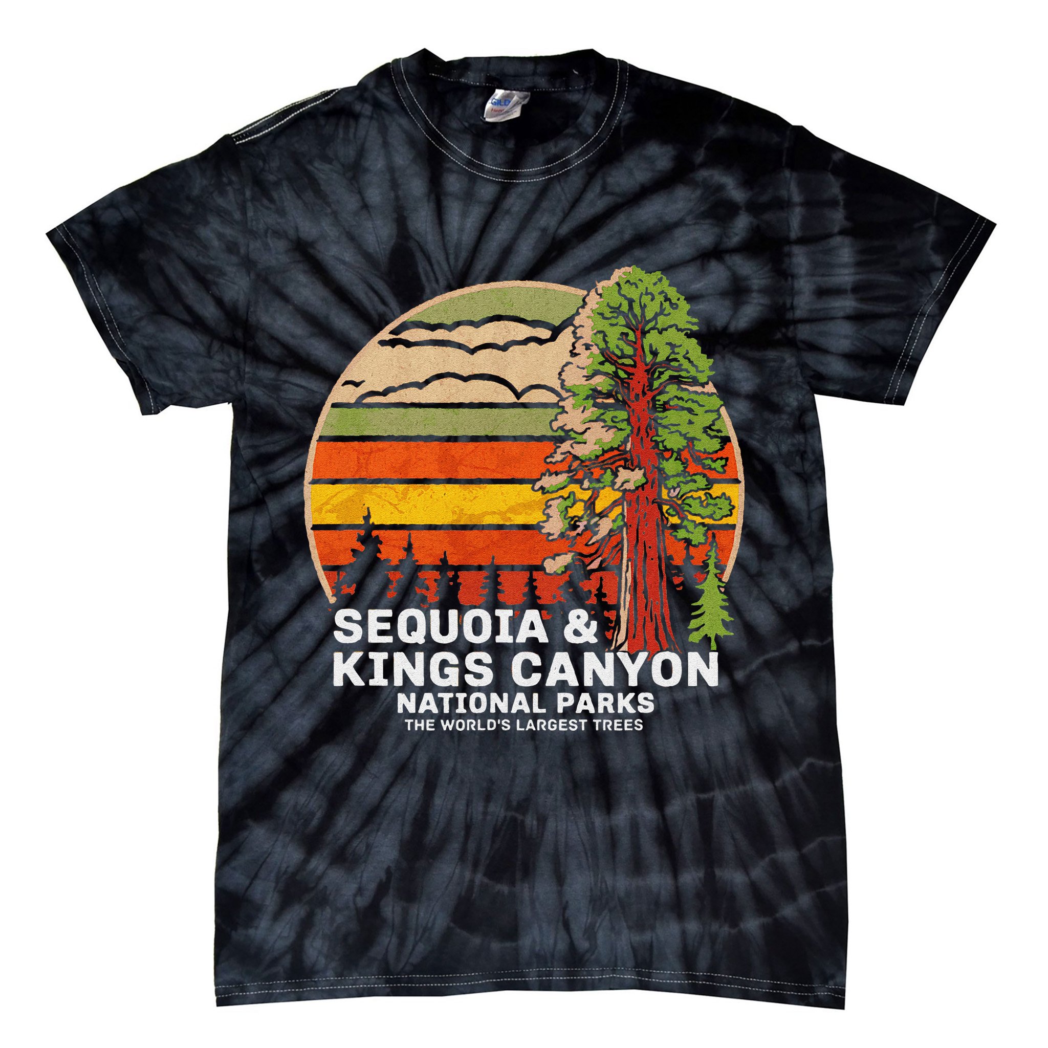 Sequoia Kings Canyon National Parks Tie-Dye T-Shirt