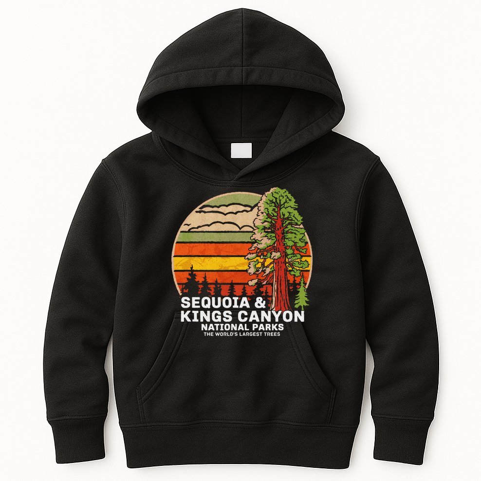 Sequoia Kings Canyon National Parks Kids Hoodie