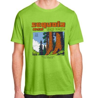 Sequoia Kings Canyon National Parks Vintage Adult ChromaSoft Performance T-Shirt