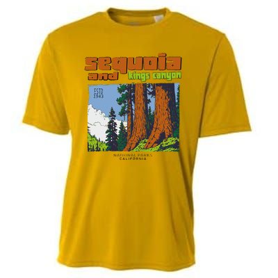 Sequoia Kings Canyon National Parks Vintage Cooling Performance Crew T-Shirt