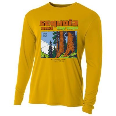 Sequoia Kings Canyon National Parks Vintage Cooling Performance Long Sleeve Crew