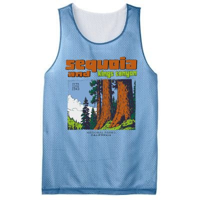 Sequoia Kings Canyon National Parks Vintage Mesh Reversible Basketball Jersey Tank