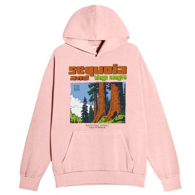 Sequoia Kings Canyon National Parks Vintage Urban Pullover Hoodie