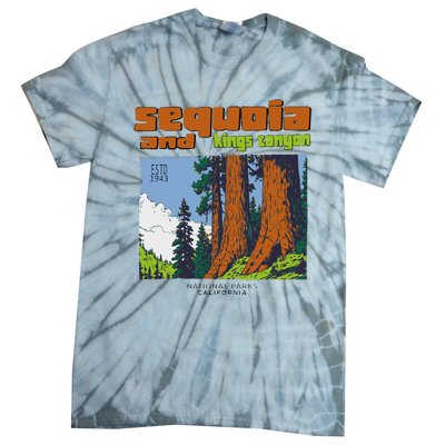 Sequoia Kings Canyon National Parks Vintage Tie-Dye T-Shirt