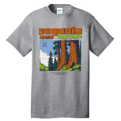 Sequoia Kings Canyon National Parks Vintage Tall T-Shirt