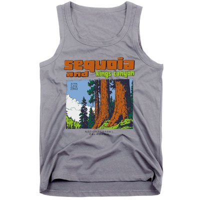 Sequoia Kings Canyon National Parks Vintage Tank Top