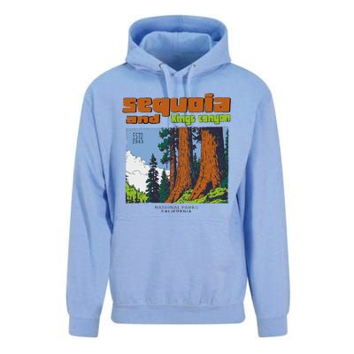 Sequoia Kings Canyon National Parks Vintage Unisex Surf Hoodie