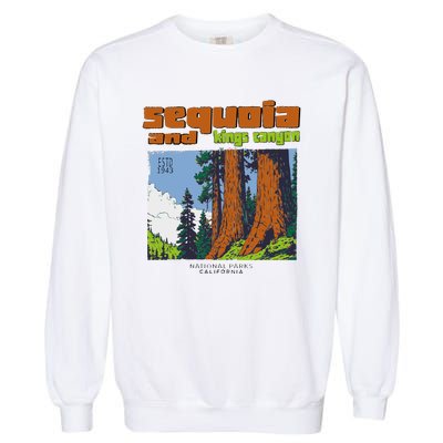 Sequoia Kings Canyon National Parks Vintage Garment-Dyed Sweatshirt