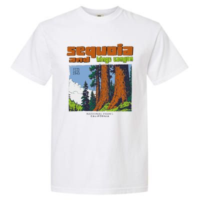 Sequoia Kings Canyon National Parks Vintage Garment-Dyed Heavyweight T-Shirt