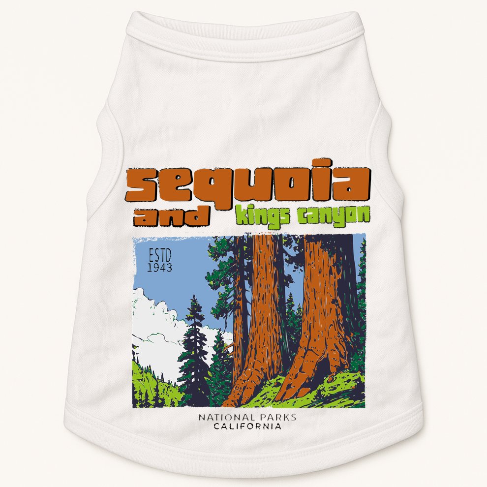 Sequoia Kings Canyon National Parks Vintage Doggie Tank