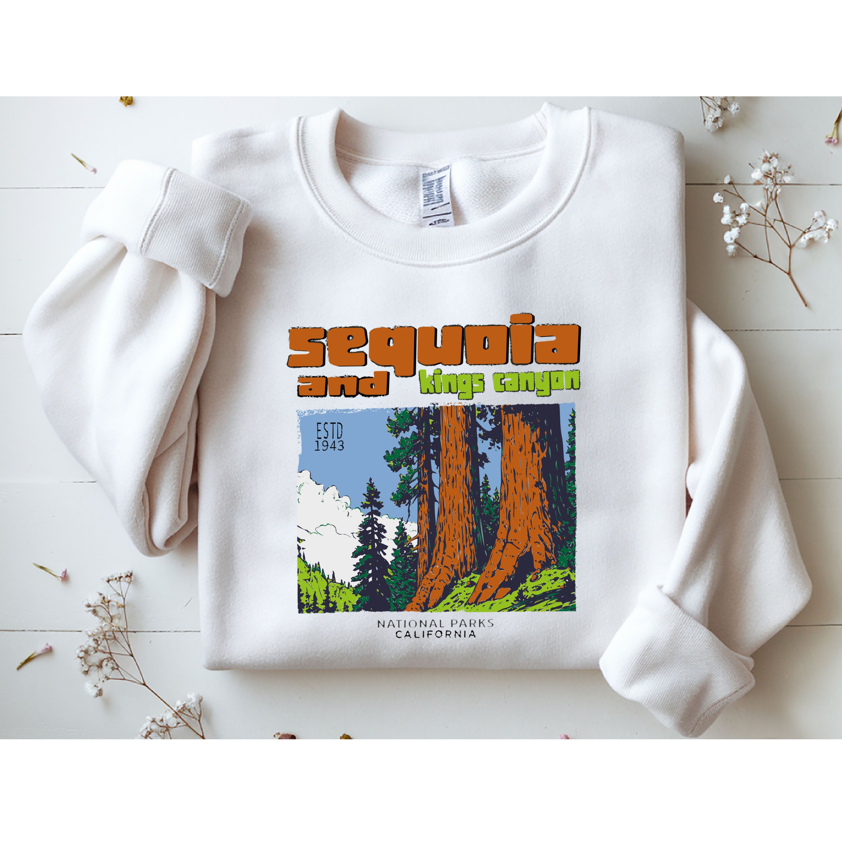 Sequoia Kings Canyon National Parks Vintage Sweatshirt