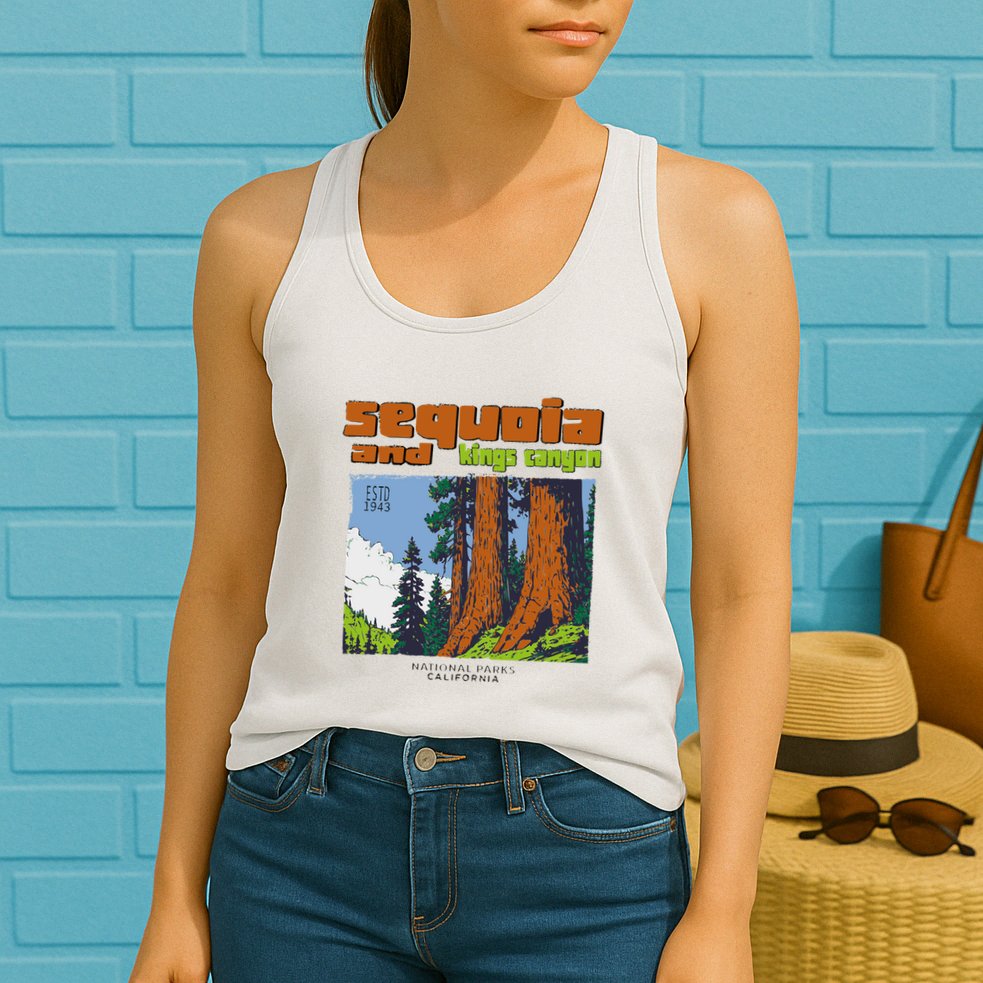Sequoia Kings Canyon National Parks Vintage Womens Tank Top