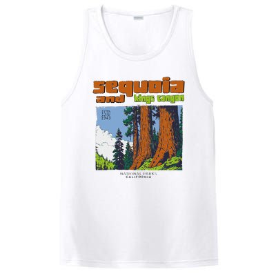 Sequoia Kings Canyon National Parks Vintage PosiCharge Competitor Tank