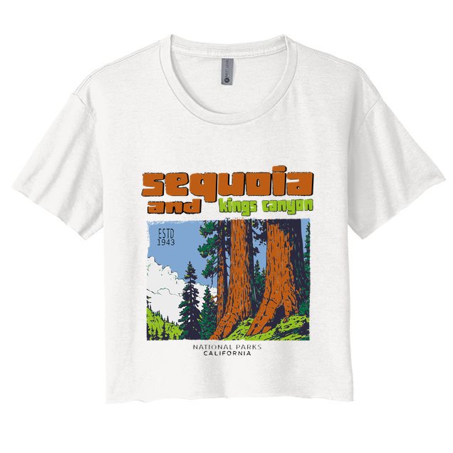 Sequoia Kings Canyon National Parks Vintage Crop Top