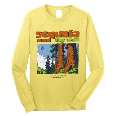 Sequoia Kings Canyon National Parks Vintage Long Sleeve Shirt