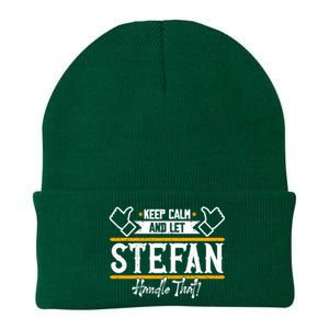 Stefan Keep Calm And Let Stefan Handle That Great Gift Knit Cap Winter Beanie