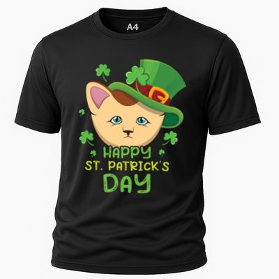Shamrock Kawaii Cat Cute Cat Happy Saint Patrick Day Cute Gift Performance Shirt