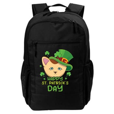 Shamrock Kawaii Cat Cute Cat Happy Saint Patrick Day Cute Gift Backpack