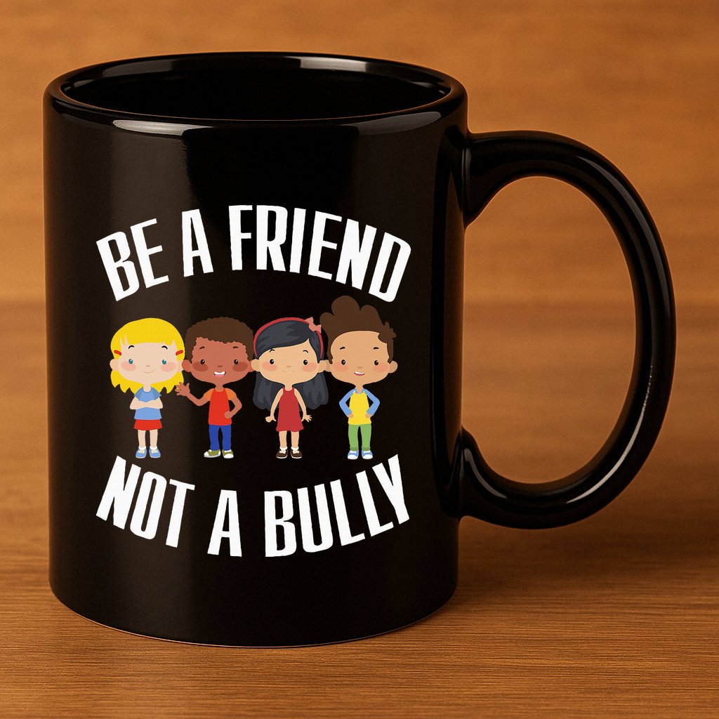 Spread Kindness Choose Friendship Over Bullying 11oz C Handle Ceramic Mug