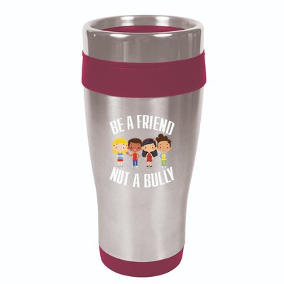 Spread Kindness Choose Friendship Over Bullying 16oz Travel Tumbler