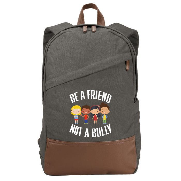 Spread Kindness Choose Friendship Over Bullying Cotton Canvas Backpack