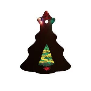 Serial Killer Christmas Tree Crime Scene True Crime Ceramic Tree Ornament