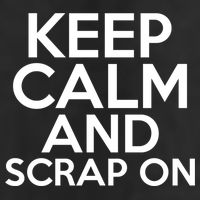 Scrapbook Keep Calm And Scrap On I Do Crafts Scrapbooking Gift Trucker Hat