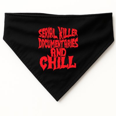Serial Killer Documentaries And Chill Halloween USA-Made Doggie Bandana
