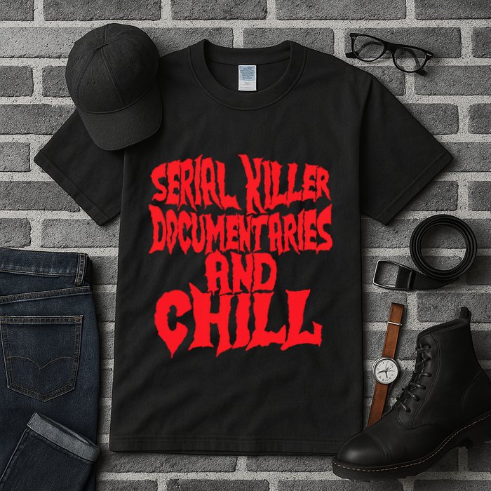 Serial Killer Documentaries And Chill Halloween Tall T-Shirt