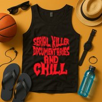 Serial Killer Documentaries And Chill Halloween Tank Top