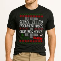 Serial Killer Document Christmas Movies Sleighin Or Slayin Ugly Cooling Performance Crew T-Shirt