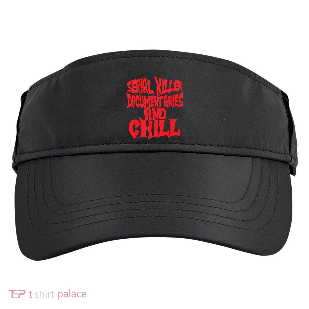 Serial Killer Documentaries And Chill Halloween Adult Drive Performance Visor