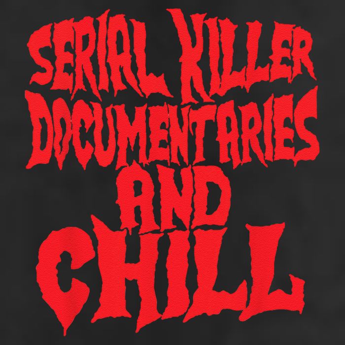Serial Killer Documentaries And Chill Halloween Large Microfiber Waffle Golf Towel