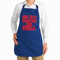 Serial Killer Documentaries And Chill Halloween Apron