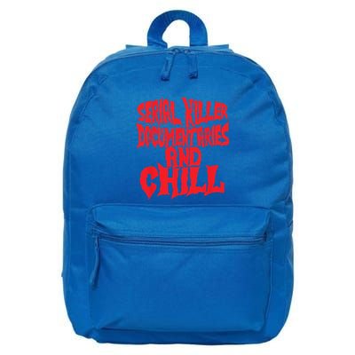 Serial Killer Documentaries And Chill Halloween 16 in Basic Backpack