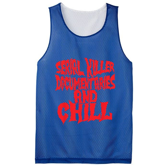 Serial Killer Documentaries And Chill Halloween Mesh Reversible Basketball Jersey Tank