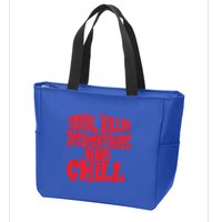 Serial Killer Documentaries And Chill Halloween Zip Tote Bag